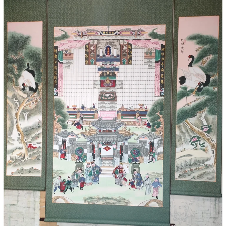 Chinese ancestor painting—Chinese Scroll Painting, Family Heritage & Remembrance